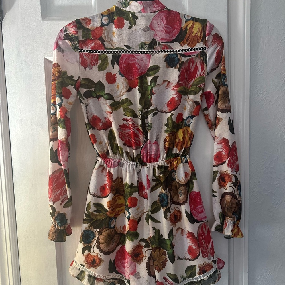 Floral Long Sleeve Jumpsuit